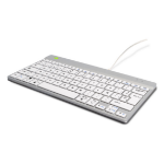 R-Go Tools Ergonomic keyboard R-Go Compact Break, compact keyboard with break software, QWERTY (ES), wired, white
