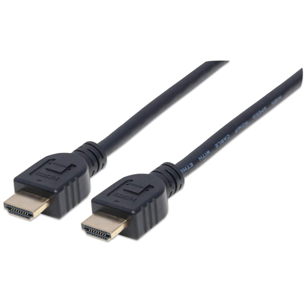 Image of Manhattan HDMI 4K@60Hz Cable with Ethernet. CL3 In-Wall Rated. 1m. Sui