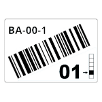 Brother LTZ12055FCB self-adhesive label Rectangle White