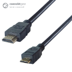 CONNEkT Gear 2m HDMI to HDMI Mini Connector Cable - Male to Male Gold Connectors