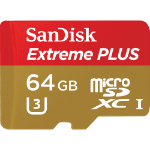 Sandisk 64GB microSDXC memory card Class 10 UHS-I