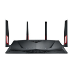 ASUS RT-AC88U wireless router Dual-band (2.4 GHz / 5 GHz) Gigabit Ethernet 3G 4G Black,Red
