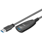 Microconnect USB3.0AAF5A USB cable 5 m USB 3.2 Gen 1 (3.1 Gen 1) USB A Black