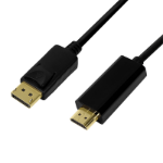 LogiLink CV0126 video cable adapter 1 m DisplayPort HDMI Type A (Standard) Black