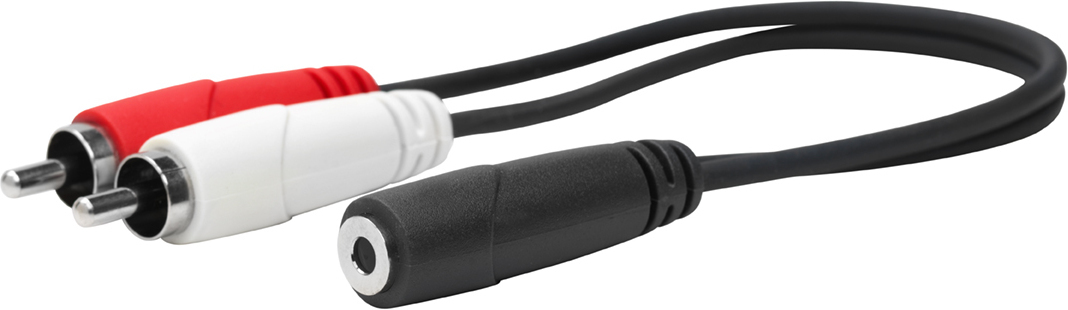 Image of Vivolink PROMJFRCAM0.2 audio cable 0.2 m 3.5mm 2 x RCA Black