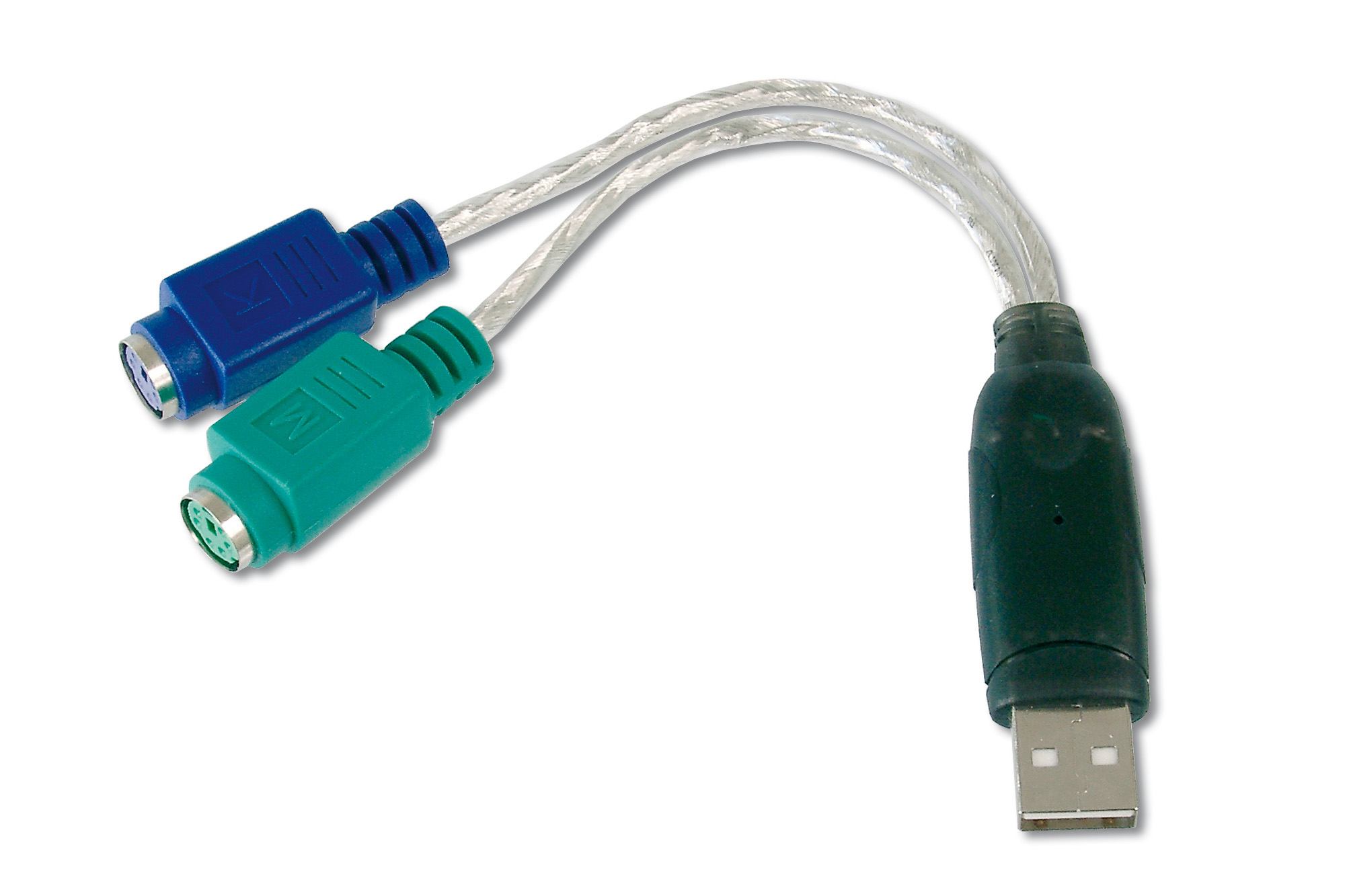 Photos - Cable (video, audio, USB) Digitus USB - PS/2 Adapter DA-70118 