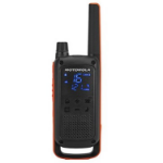 Motorola T82 Twin Pack & Chgr two-way radio 16 channels Black,Orange