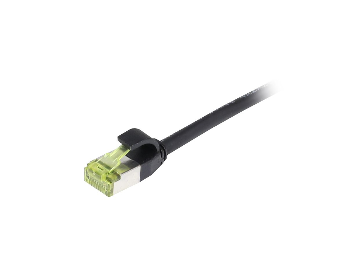 EU Product - Patchkabel RJ45 Cat6a 500Mhz schwarz S/FTP slimline rund d - Cable - Digital thumbnail