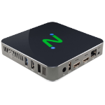 nComputing EX500W + activated LEAF OS 2 GHz Linux Black, Chrome N5095