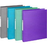 Exacompta TEKSTO Cardboard Green, Grey, Purple, Turquoise A4
