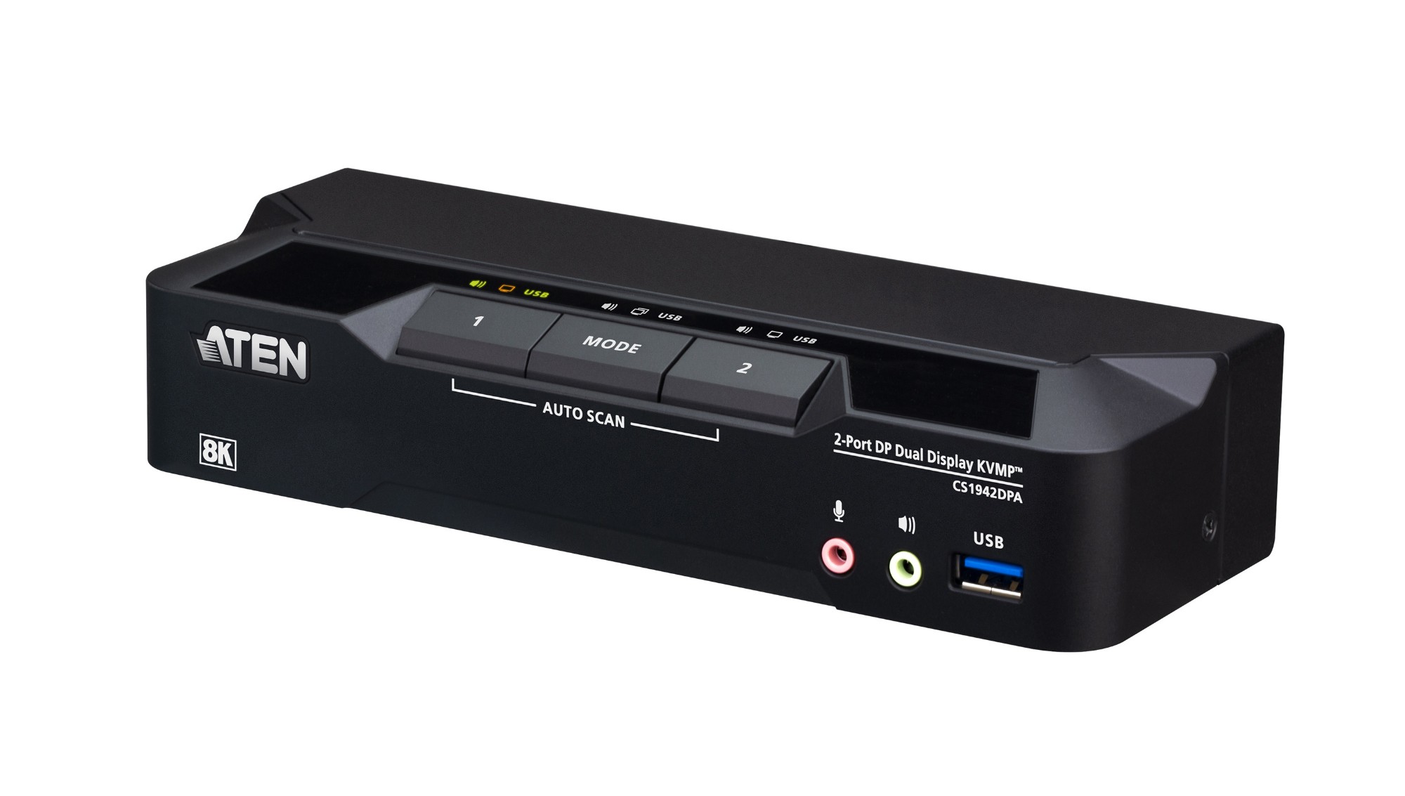Aten 2-Port Usb 3.0 8K Displayport Dual-Display Kvmp™ Switch (Cables I