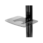 Peerless ACC-GS1 multimedia cart accessory Black Tempered glass Shelf