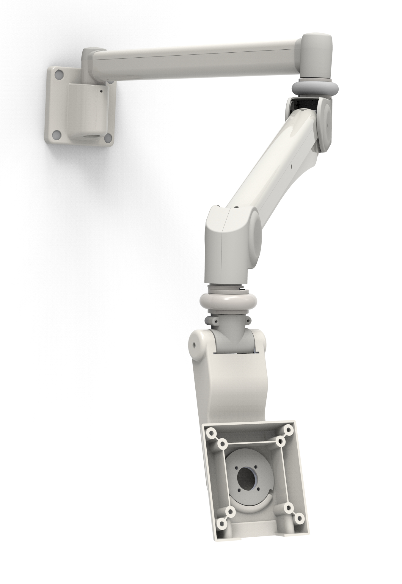 Retractor Monitor Compulocks VESA Medical Grade Extra Long Articulating Monitor Arm White