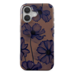 BURGA Velvet Night mobile phone case 15.5 cm (6.1") Border Black, Blue, Brown