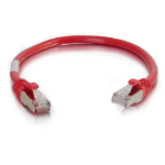 C2G 6" Cat6 networking cable Red 5.91" (0.15 m) U/FTP (STP)