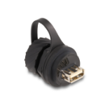 DeLOCK 88010 tussenstuk voor kabels USB 2.0 Type-B USB 2.0 Type-A Zwart