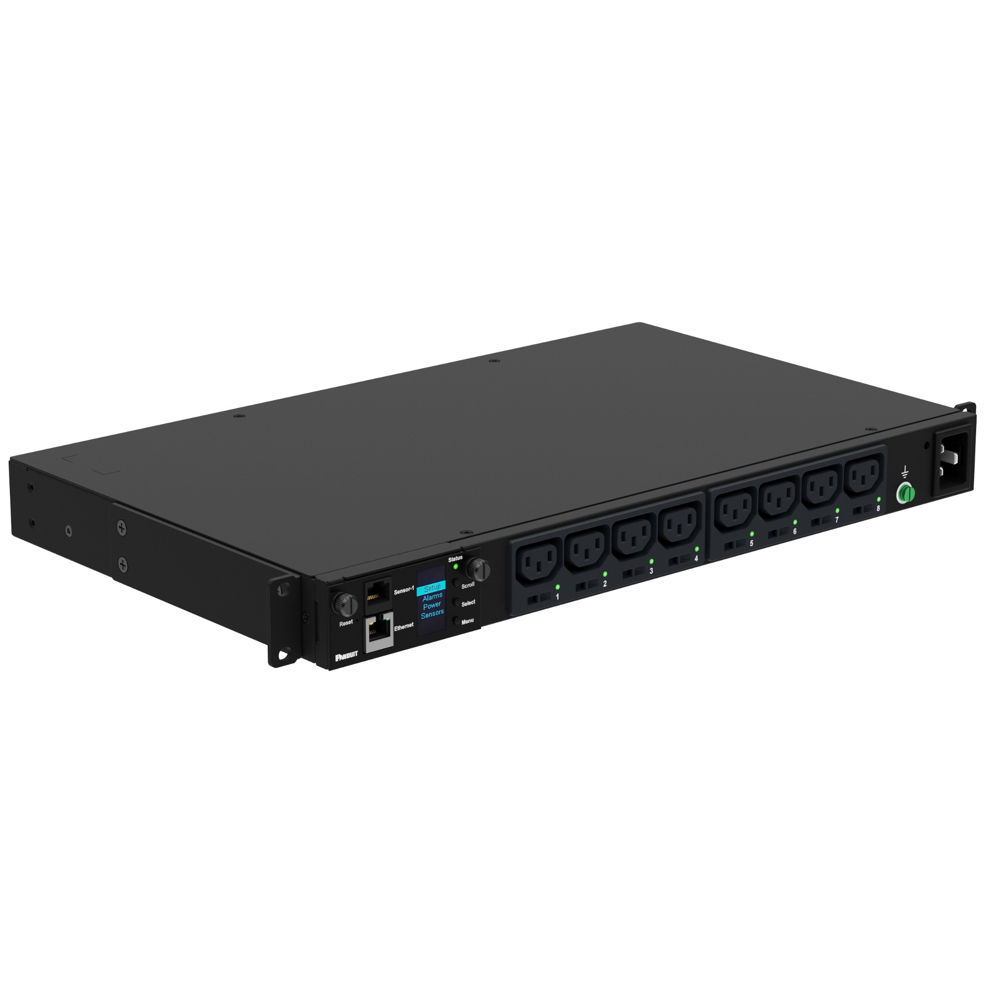 Panduit SmartZone P08G10M G5 Monitored/Switched 8-Outlet Single-Phase 230V 16A PDU
