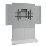 Middle Atlantic ForumTM Free-Standing 48" (2-Bay) Display Stand for (1) 66" to 75" Display, Light Finish