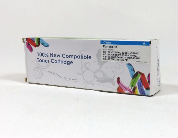 Image of DATA DIRECT Oki C3100 3200 5100 5200 5300 5400 Toner Cyan 42804515C