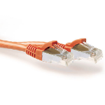 ACT Oranje 25,00 meter SFTP CAT6A patchkabel snagless met RJ45 connectoren