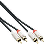 InLine Slim Audio cable 2x RCA M/M, Stereo, 3m