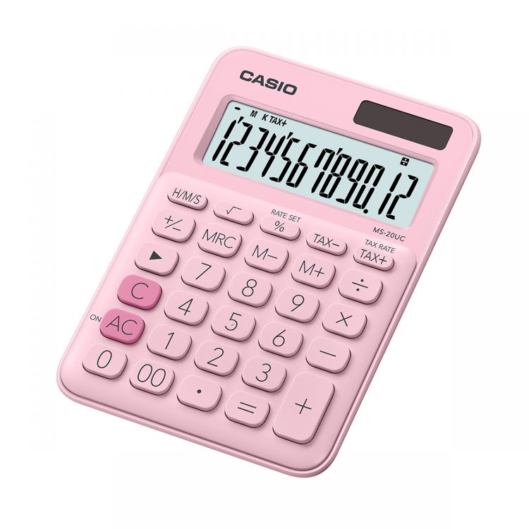 Image of Casio MS-20UC Pink Compact Desk Calculator