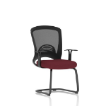 Dynamic Astro Mesh Back Visitor Cantilever Leg Bespoke Fabric Seat Ginseng Chilli - KCUP2009 DD