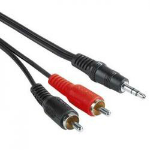 Hama RCA-3.5mm M/M 2m audio cable 2 x RCA Black, Red