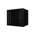 Lanview RWM09U45BL rack cabinet 9U Wall mounted rack Black