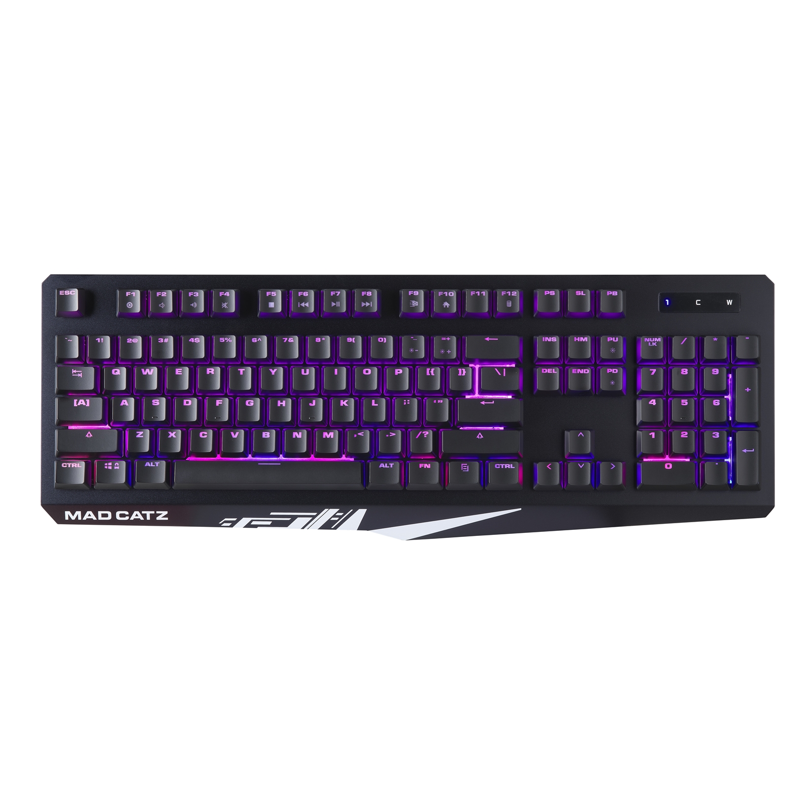 Image of Mad Catz S.T.R.I.K.E. 2 Membrane Gaming Keyboard, USB 2.0, 9...