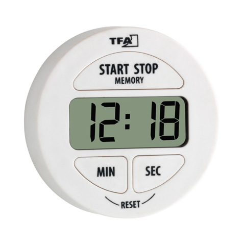 Image of TFA-Dostmann 38.2022.02 - White - Plastic - Digital - LR44