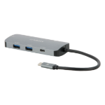 Mobilis 001382 laptop dock/port replicator Wired USB 3.2 Gen 1 (3.1 Gen 1) Type-C Black, Grey
