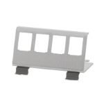 LogiLink DIN rail holder for 4 keystone modules, stainless steel