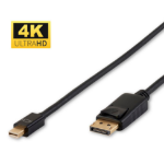 Microconnect DP-MMG-100MB DisplayPort cable 1 m Mini DisplayPort Black