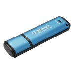 Kingston Technology IronKey Vault Privacy 50 USB-sticka 128 GB USB Type-A 3.2 Gen 1 (3.1 Gen 1) Blå