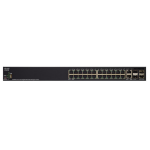 Cisco SG350X-24P Managed L3 Gigabit Ethernet (10/100/1000) Power over Ethernet (PoE) 1U Black
