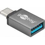 Goobay 56621 cable gender changer USB-C USB 3.0 female (Type A) Grey