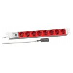 EFB Elektronik 691698K power extension 2 m 8 AC outlet(s) Red, White