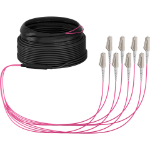 EFB Elektronik O8322S30OM4 InfiniBand en Glasvezelkabel 30 m 8x LC U-DQ(ZN) BH Beige, Zwart, Magenta