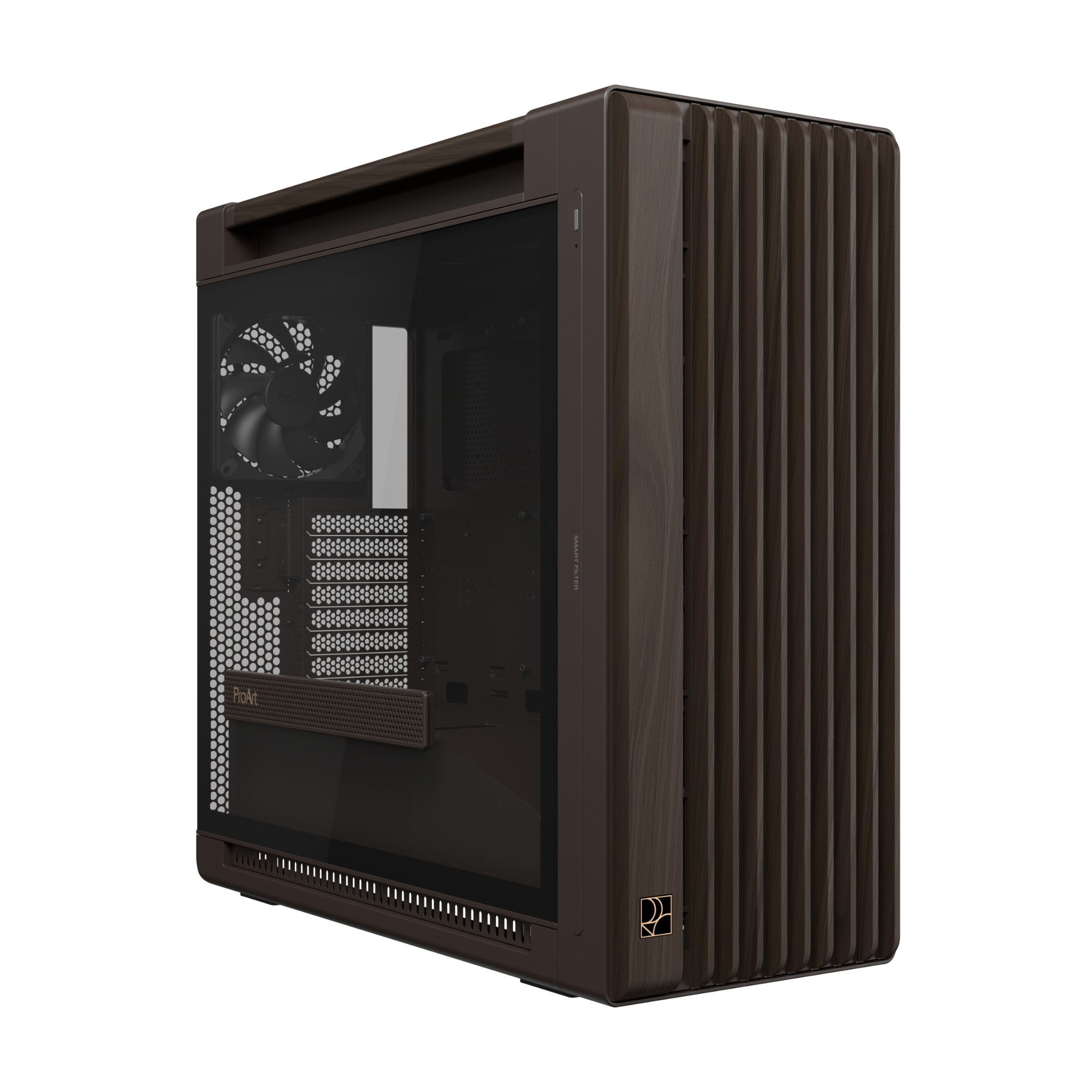 ASUS ProArt PA602 Wood Edition Retro Brown - Tempered Glass Panel Midi