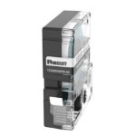 Panduit T038X000BPM-BK printeretiket Zwart, Transparant, Wit