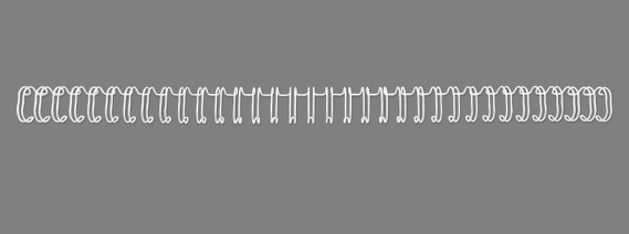 GBC WireBind Binding Wires 3:1 No3 5mm A4 White (100)