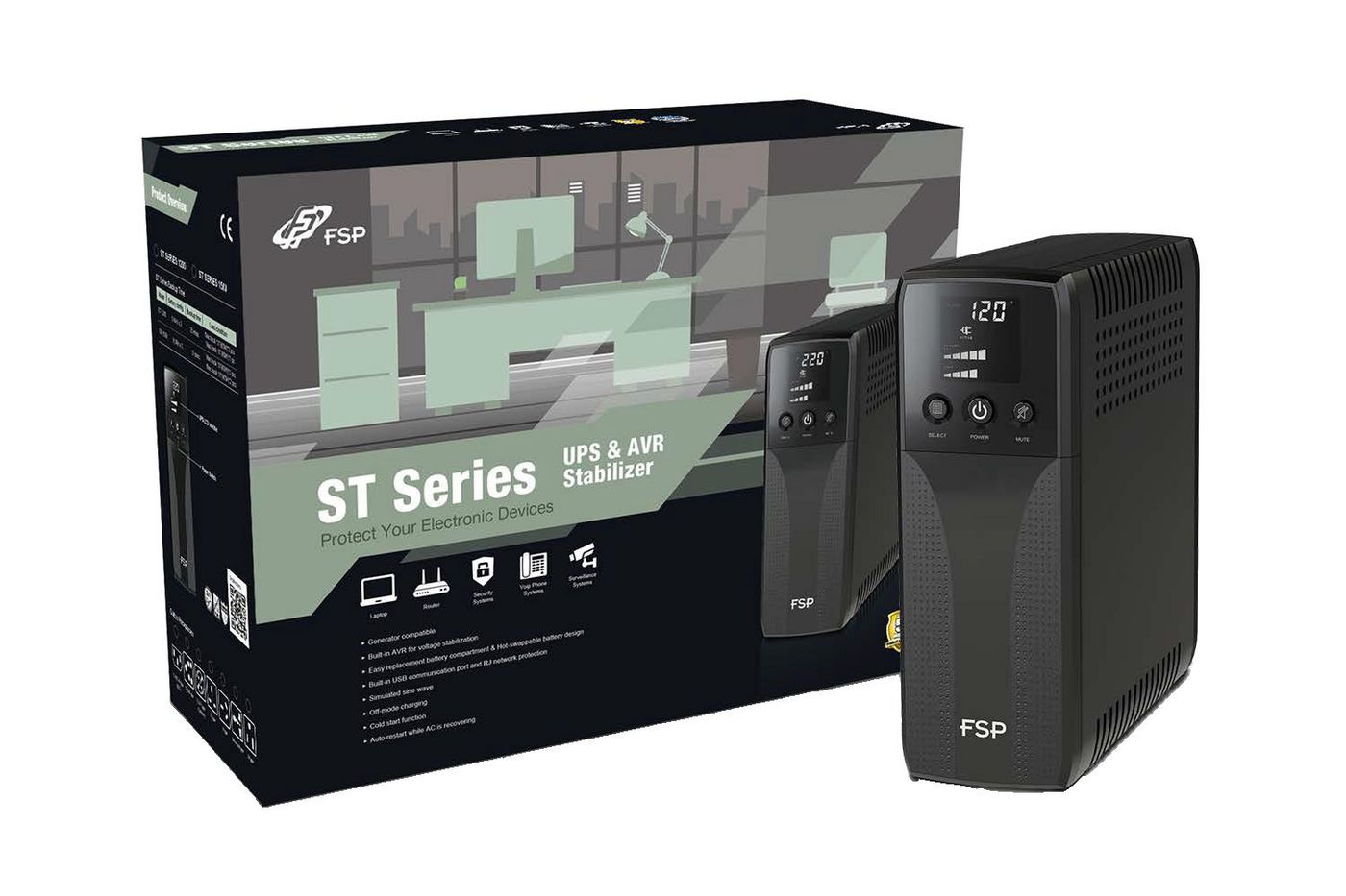 FSP ST 850 uninterruptible power supply (UPS) Line-Interactive 0.85 kV