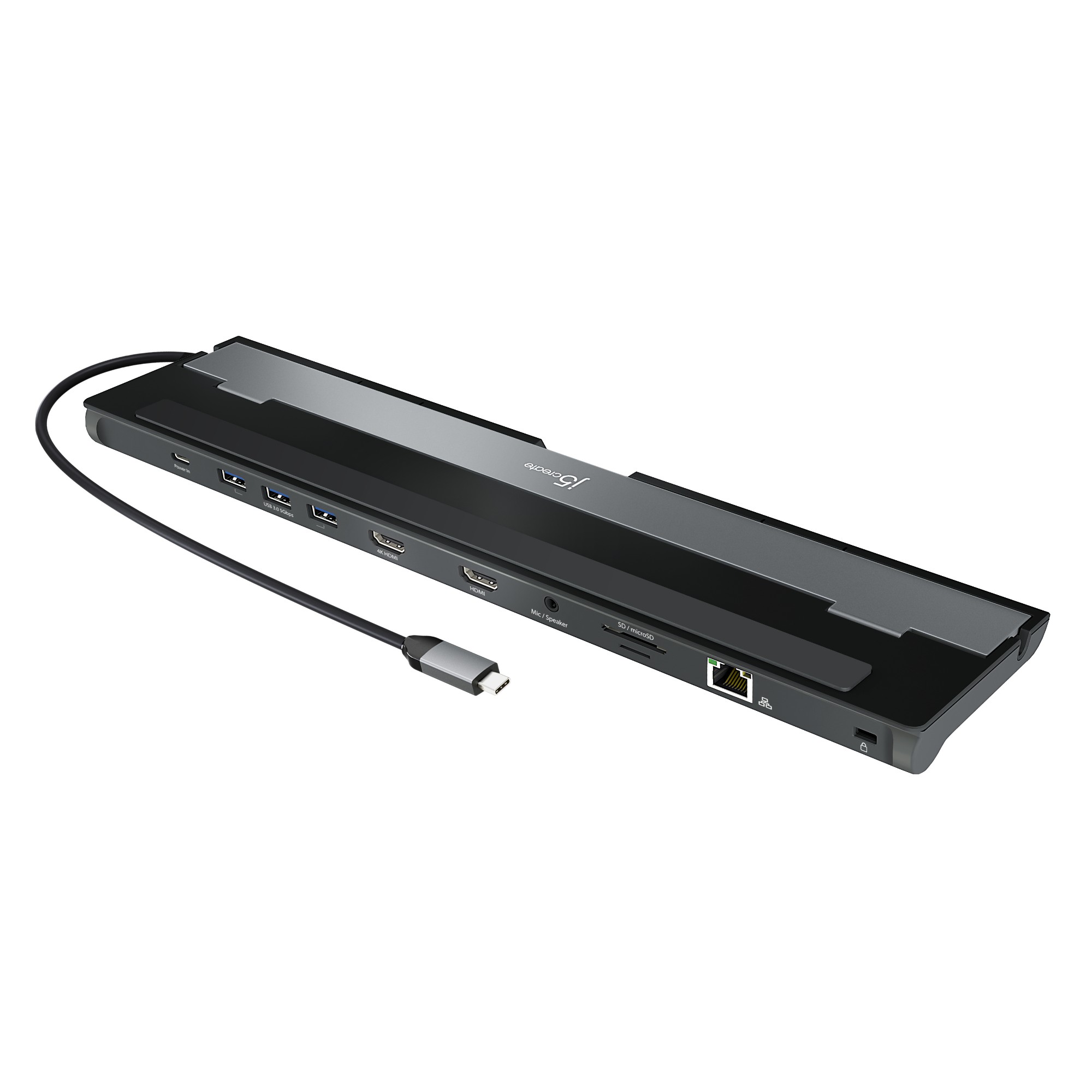 Image of j5create JCD542-N USB-C® Dual HDMI™ Docking Station. includes 2x HDMI