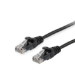 Equip Cat.6A U/UTP Patch Cable, 0.25m, Black