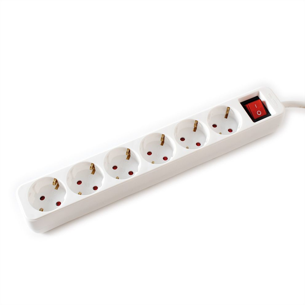19.99.1085 power extension 3 m 6 AC outlet(s) Indoor White