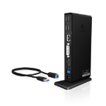 ICY BOX IB-DK2241AC Wired USB 3.2 Gen 1 (3.1 Gen 1) Type-A Black