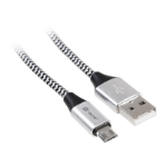 Tracer TRAKBK46928 USB cable 1 m USB 2.0 USB A Micro-USB B Black, Silver