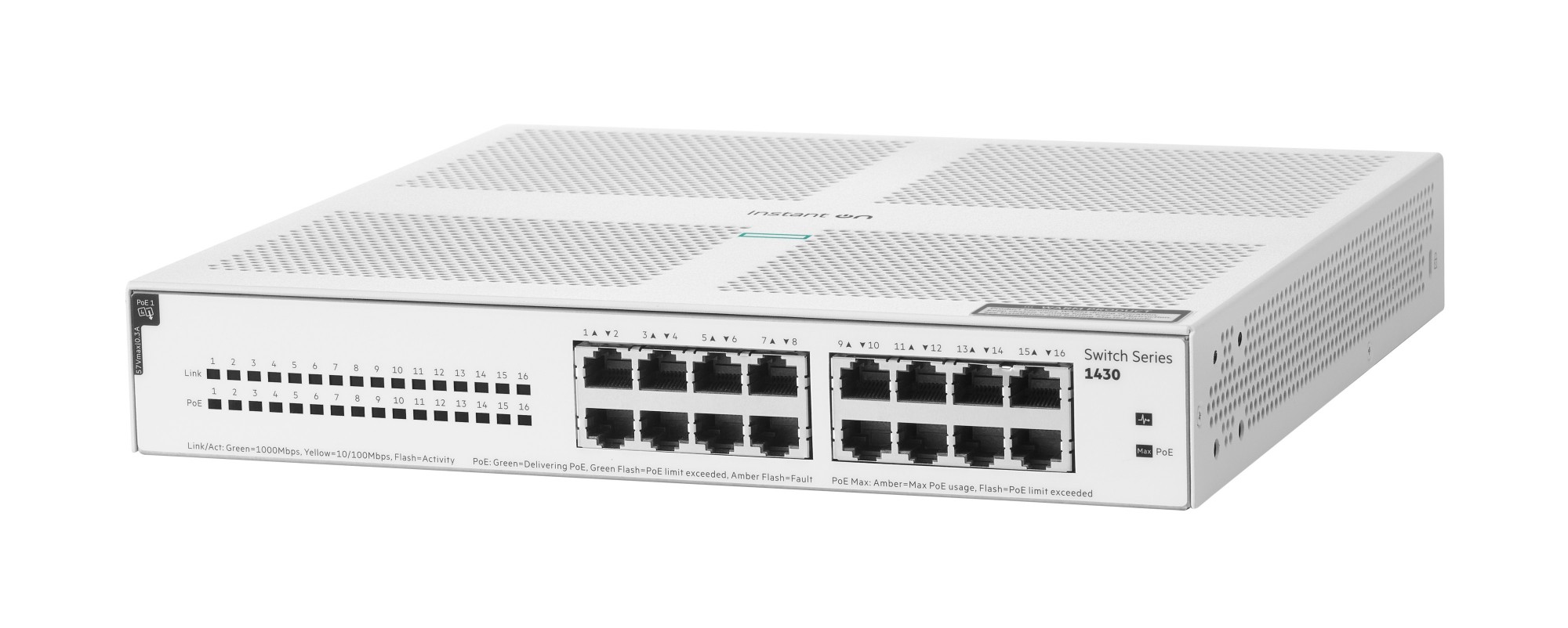 Hpe Aruba Networking Networking Instant On Switch 16P Gigabit Cl4 Poe