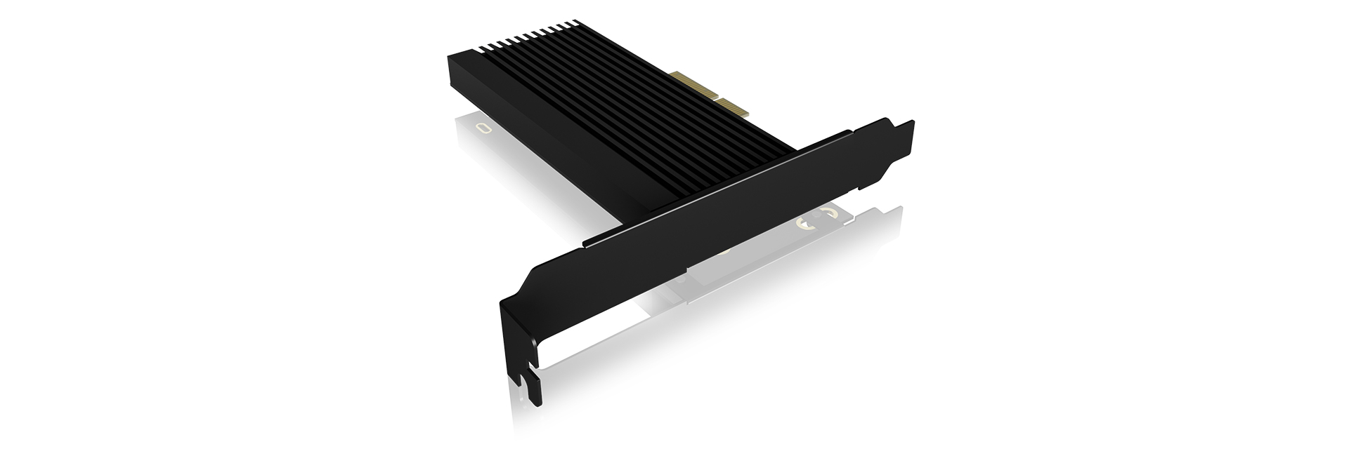 IB-PCI208-HS ICY BOX IB-PCI208-HS - PCIe - M.2 - Full-height / Low-profile - PCIe 4.0 - Black - Passive